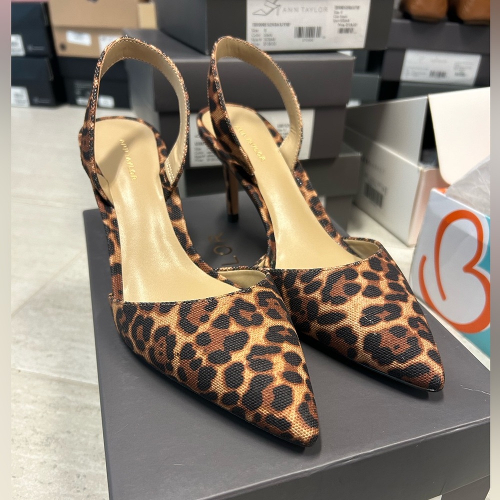 Ann Taylor leopard heels
